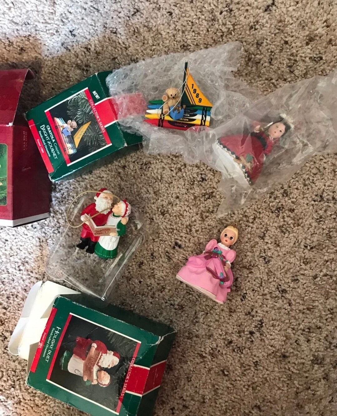 RARE Vintage Hallmark Ornaments Lot 1980s and 1990s Madame Alexander