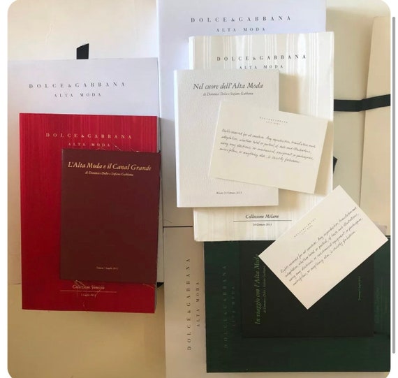 Rare Collectible Dolce & Gabbana Fashion Collection Book Sets - Etsy
