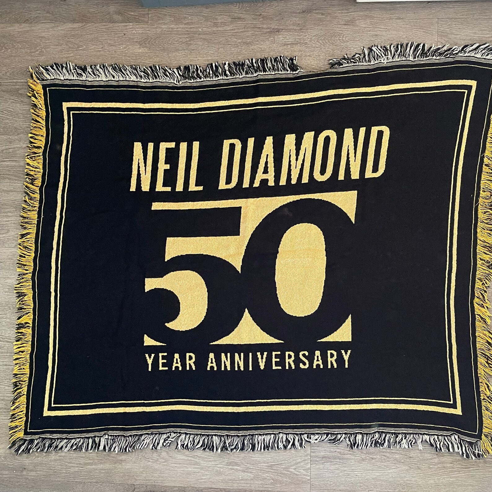Neil Diamond 50th Anniversary Year Tour Throw Blanket 46 X Etsy Ireland