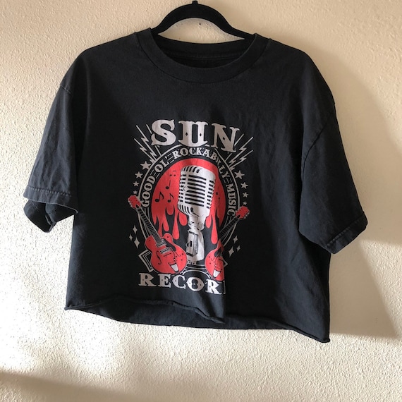 Vintage Authentic Sun Records famous black Band T
