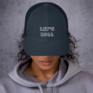 Let's Roll Bestickte Minimalist Mesh Verstellbare Trucker Mütze Hut