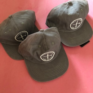 New! the SD Collective grey TRIPLE WASHED Dad hat baseball cap (see description)