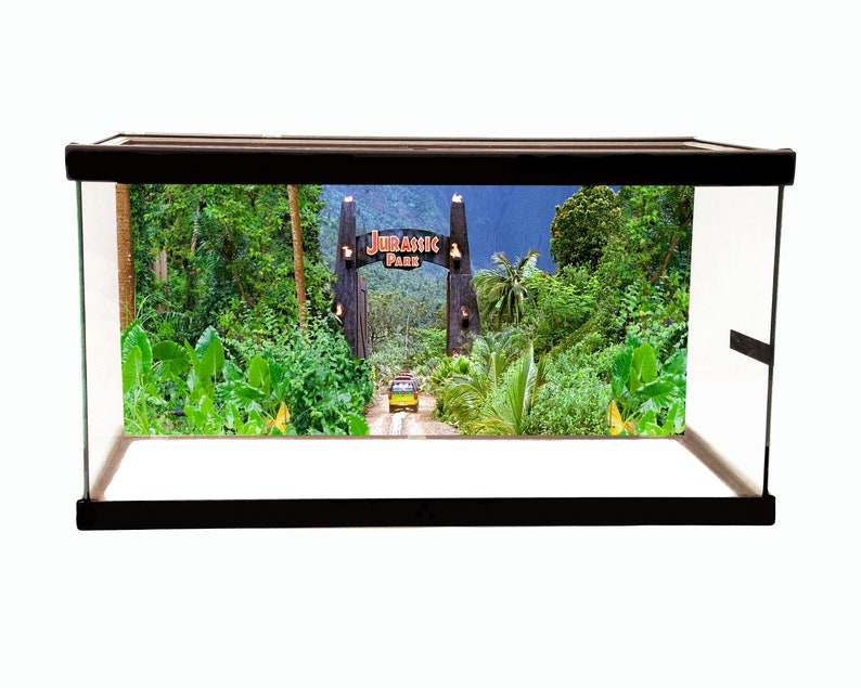 Jurassic Park Background Petbackdrops Terrarium Background Etsy