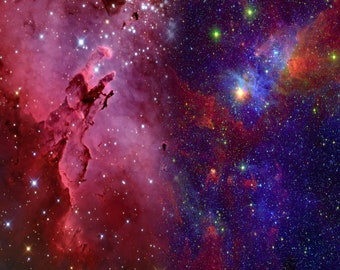 Galaxy 3 Background - Petbackdrops - Terrarium Background - Reusable
