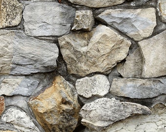 Grey Rock Wall Aquarium Background – Heavy Duty Vinyl