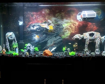 Custom aquarium backgrounds hot sale
