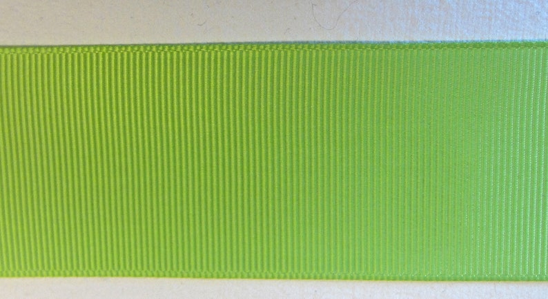 1.5 Grosgrain Ribbon Solid Apple Green