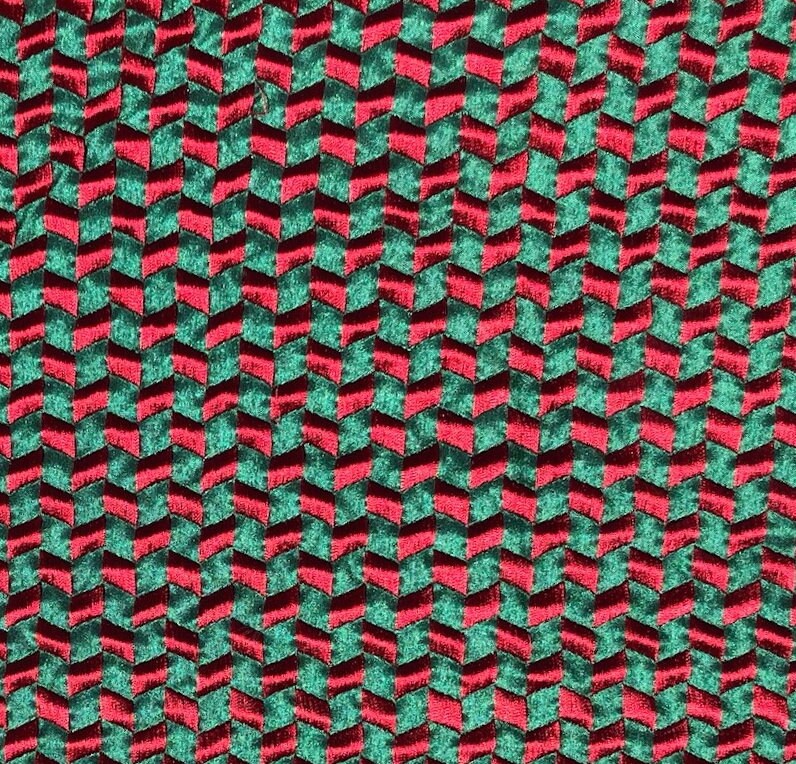Vacances vert et rouge Herringbone tissu de soie brodé Poly Vacances vert de et rouge Herringbone tissu de vert soie brodé Poly 7da642