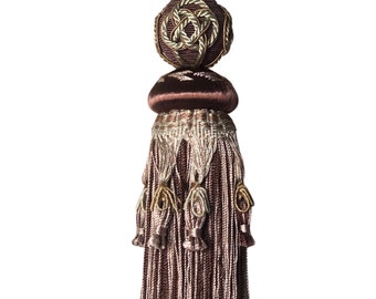 Large, Elegant Mocha/Chocolate/ Brown Tassels