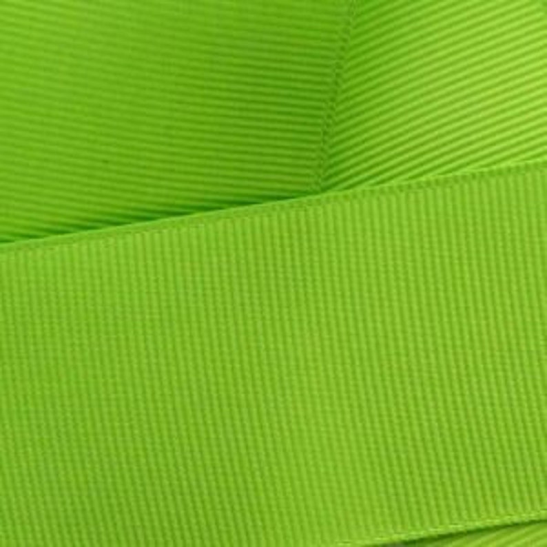 1.5 Grosgrain Ribbon Solid Apple Green
