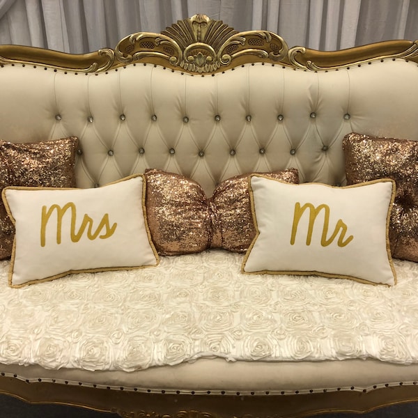 Mr and Mrs Pillows Etsy