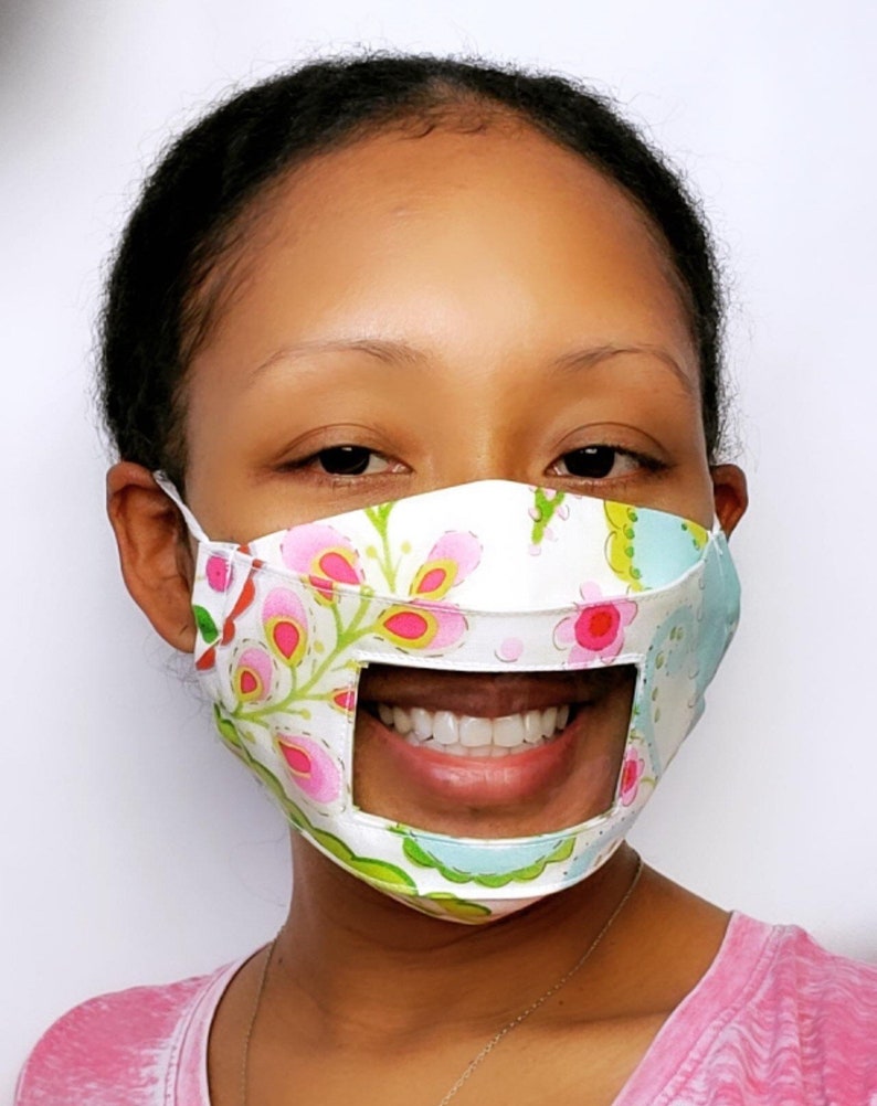 Clear Face Mask, for the Deaf and Hearing Impaired - Etsy