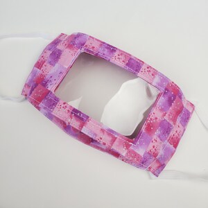 Lip reading Mask, Sign Language Mask, Clear Window Face Mask
