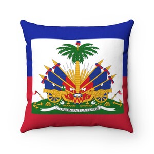 Flaga Haiti, kwadratowa poduszka