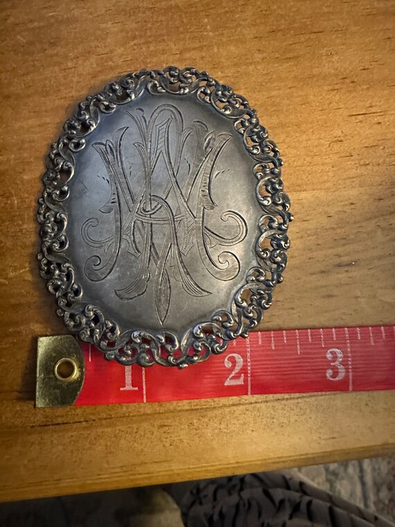 Gorgeous Sterling Victorian ladies belt buckle - image 10