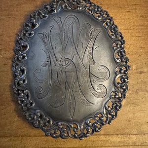 Gorgeous Sterling Victorian ladies belt buckle