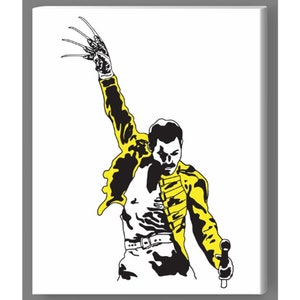 Freddie Mercury Queen Freddy Krueger Nightmare On Elm Street Art Painting Movie Film Music Banksy Modern Street Art Home Decor Furnishing