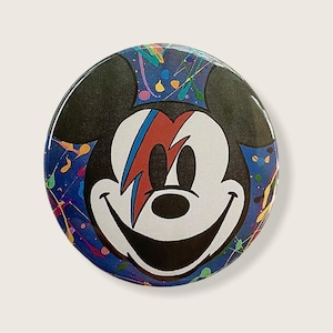 Mickey Mouse x David Bowie Disneyland 3&quot; Magnet Disney World Ziggy Stardust Souvenir Painting Art Magnet