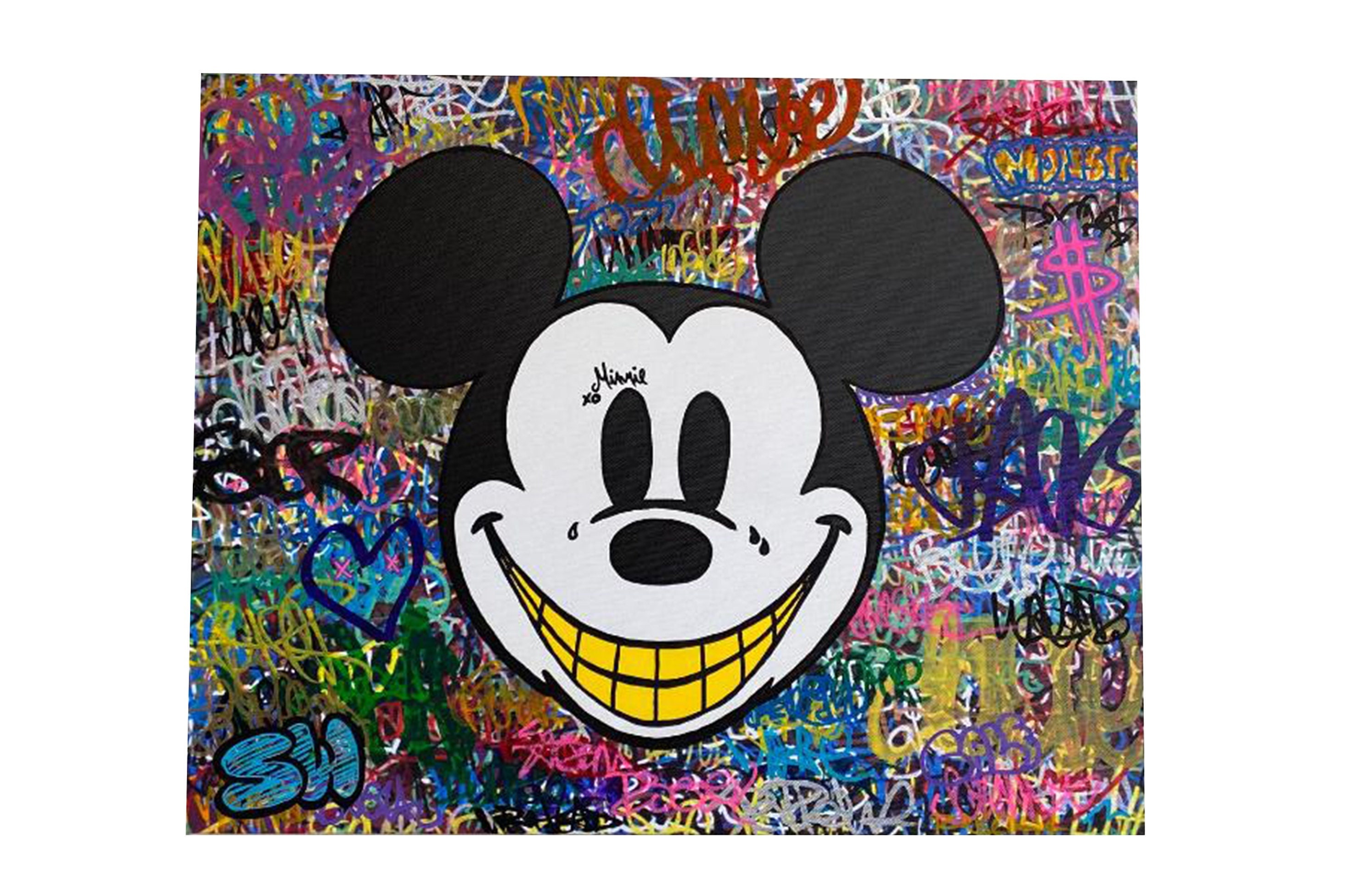 ミッキーマウス OG グラフィティ ストリートアート 絵画 ミッキーマウス OG グラフィティ ストリートアート 絵画