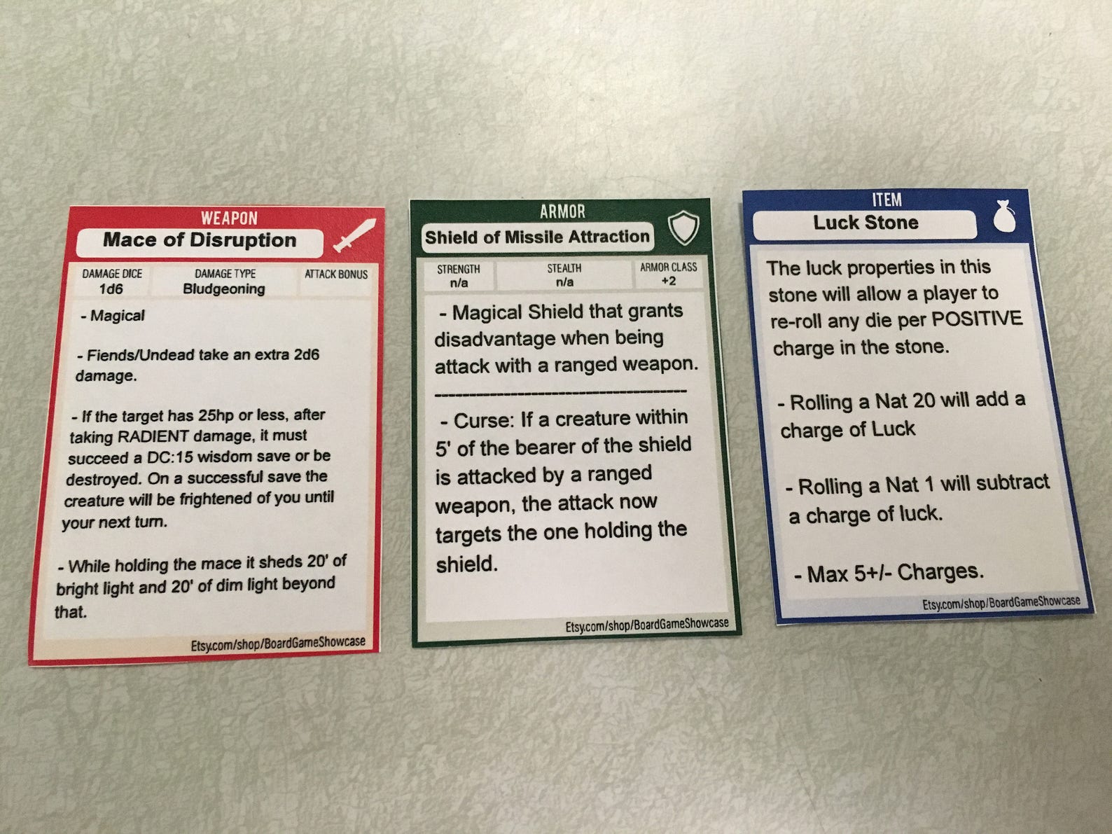 Item card. Item card