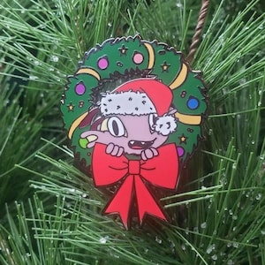 Christmas Murloc Wreath World of Warcraft Inspired Enamel Pin