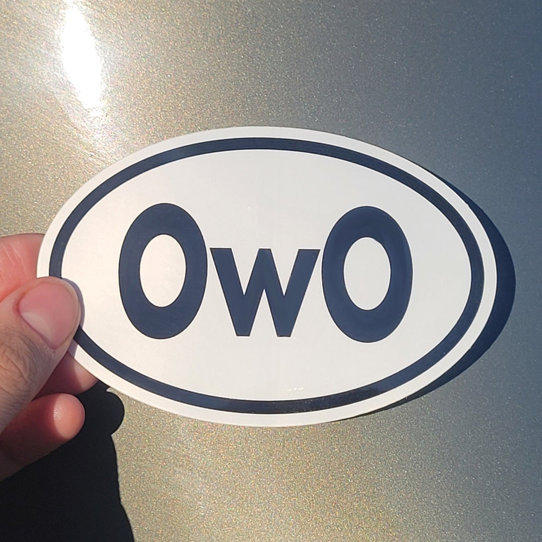 Owo Bumper Sticker - Etsy