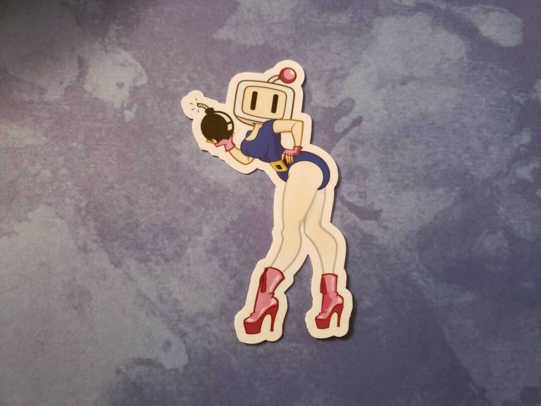 Sexy Pin-up Bomberman Sticker - Etsy