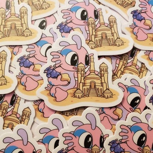 Summer Sandcastle Murloc Stickers (Set of 2)