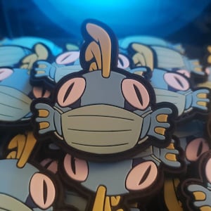 Murlocdown Blue Murloc Face PVC Patch (hook&loop backing)