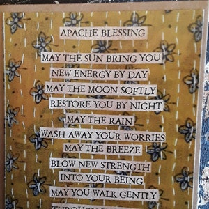 Apache Blessing Art Card