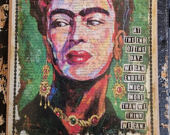 NEW!!  Friday Kahlo Art Card