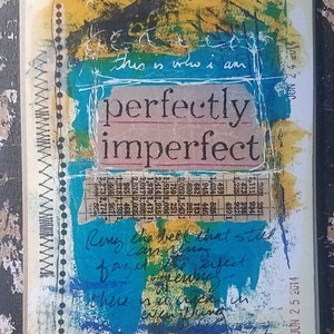 Leonard Cohen Quote on a Perfectly Imperfect Art Card
