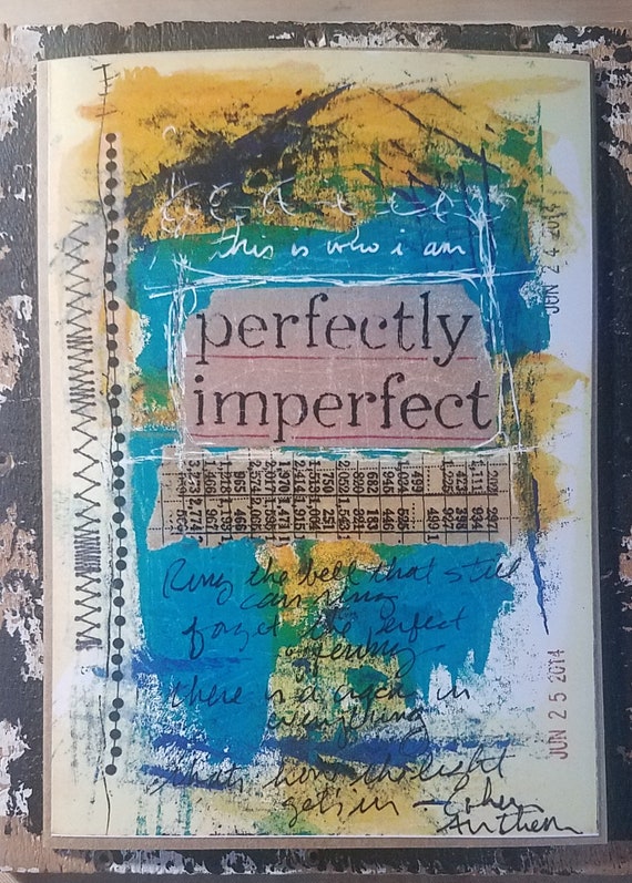 Citation De Leonard Cohen Sur Une Carte Dart Parfaitement Etsy