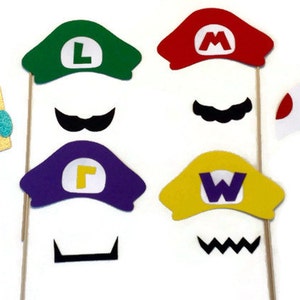 Photo Booth Props - Video Game Themed 10 Piece Set