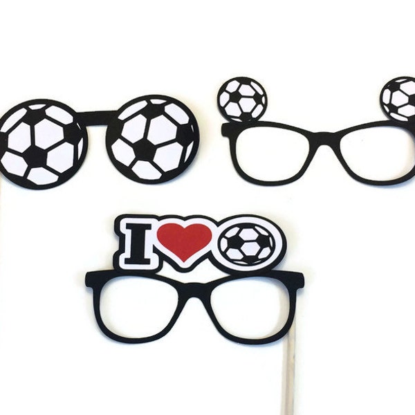 Photo Booth Props-- Soccer Glasses- Photo Booth Prop-Soccer Themed Photo Booth-Pick Your Favorite Sport-Basketball-Volleyball-Tennis-Golf