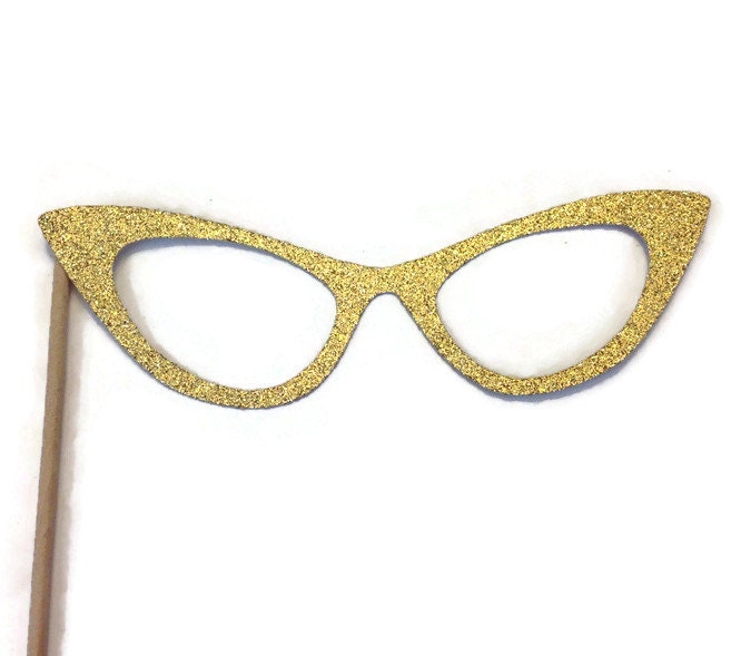 Photo Booth Prop Glasses Photo Booth Prop with GLITTER You | Etsy