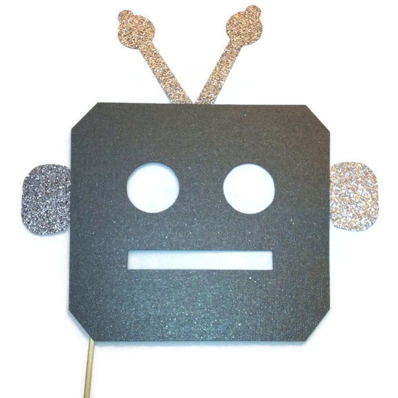 Photo Booth Props 1 Piece Photo Booth Prop Set Robot Mask Etsy