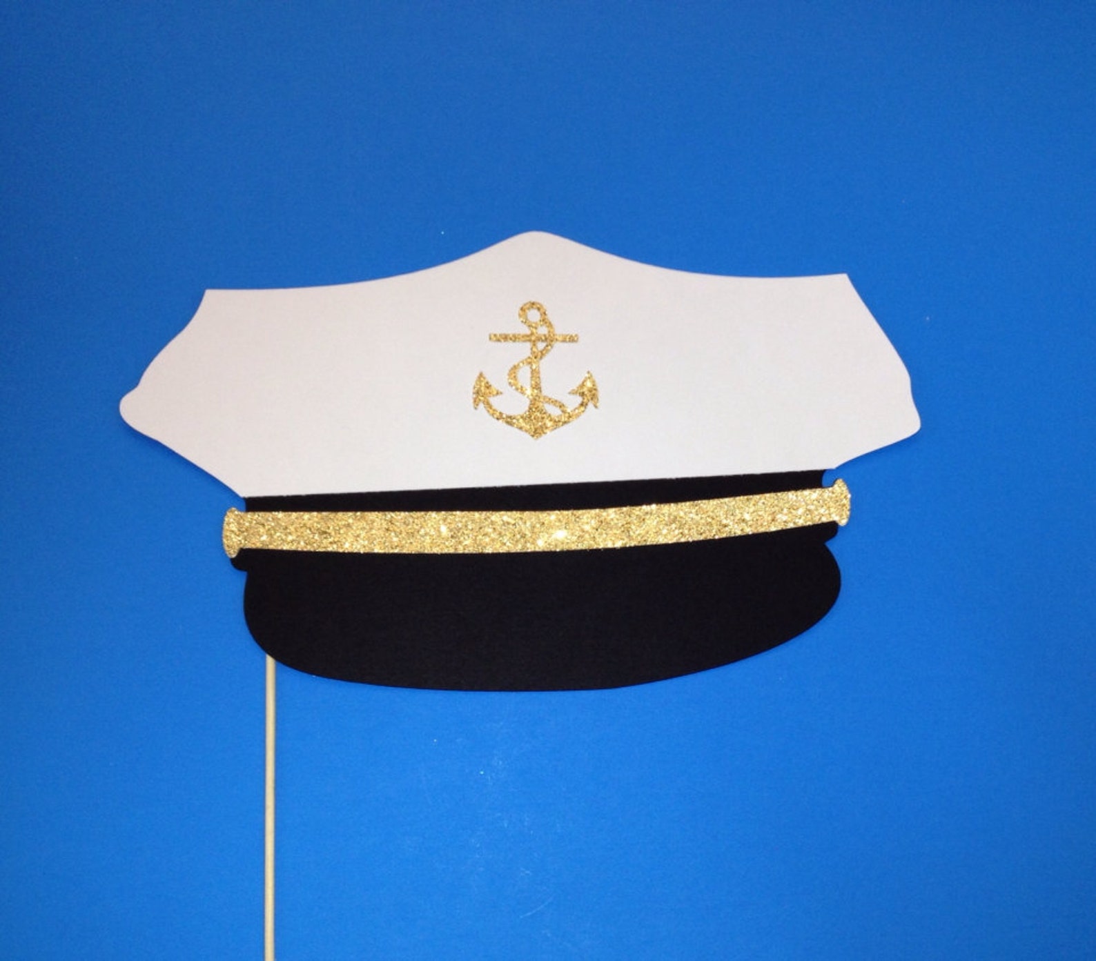 Photo Booth Prop Navy / Sailor Hat with Glitter Photo Booth Etsy