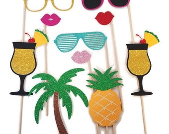 Tropical Photo Booth Props