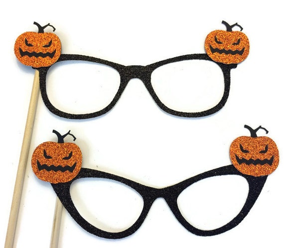 Halloween Photo Booth Prop Jack-O-Lantern Glasses Prop | Etsy