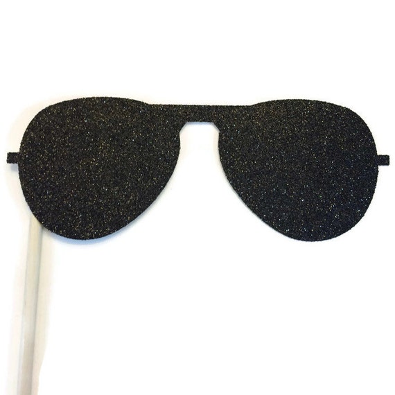 Photo Booth Prop Glasses Photo Booth Prop with GLITTER Etsy