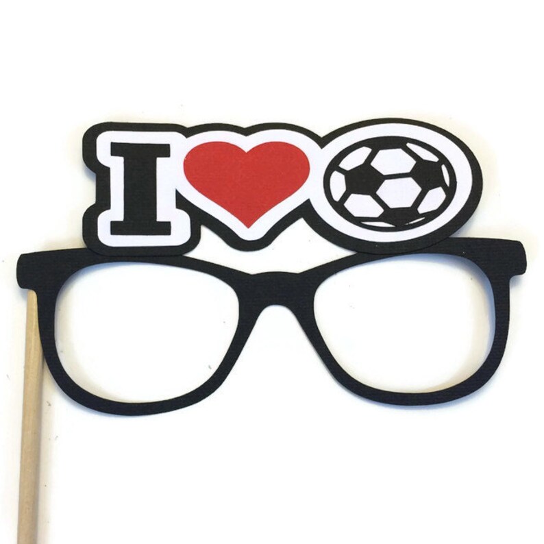 Photo Booth Props Soccer Glasses Photo Booth PropSoccer Etsy