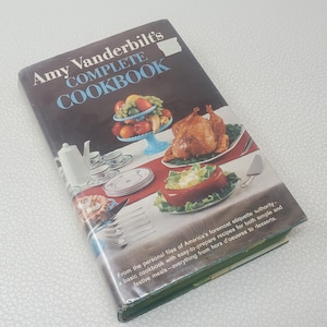 Vintage Amy Vanderbilt Complete Cookbook 1961 Illustrator Andrew Warhol