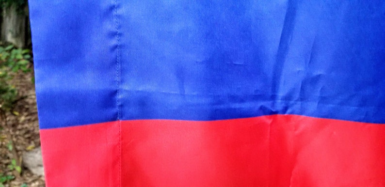 Vintage Columbia National Flag Nylon Flag 65 by 43 Inch
