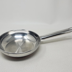Vintage Revere 8 Inch Stainless Steel Saute Pan Copper Bottom Korea 18/10 Cookware