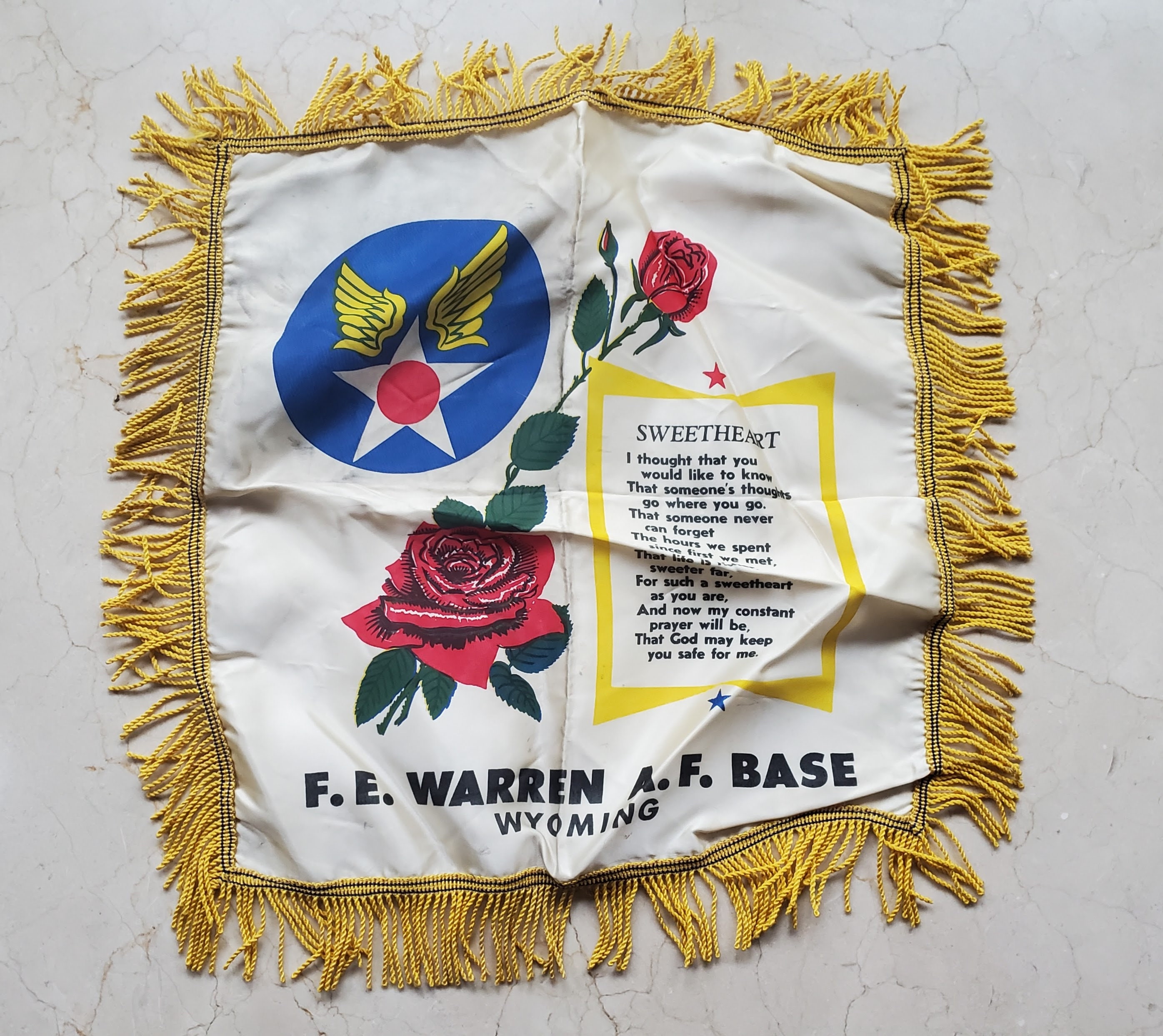 U.S. Army Air Corps スィートハートピロー クッション Air Force Sweetheart Pillow - Etsy