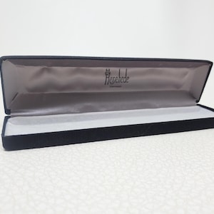 Vintage Black Crepe Bracelet Presentation Box from Herschede Store Cincinnati