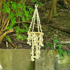 Vintage Boho Puka Shell Seashell Mobile Hanging Shell Plant Hanger