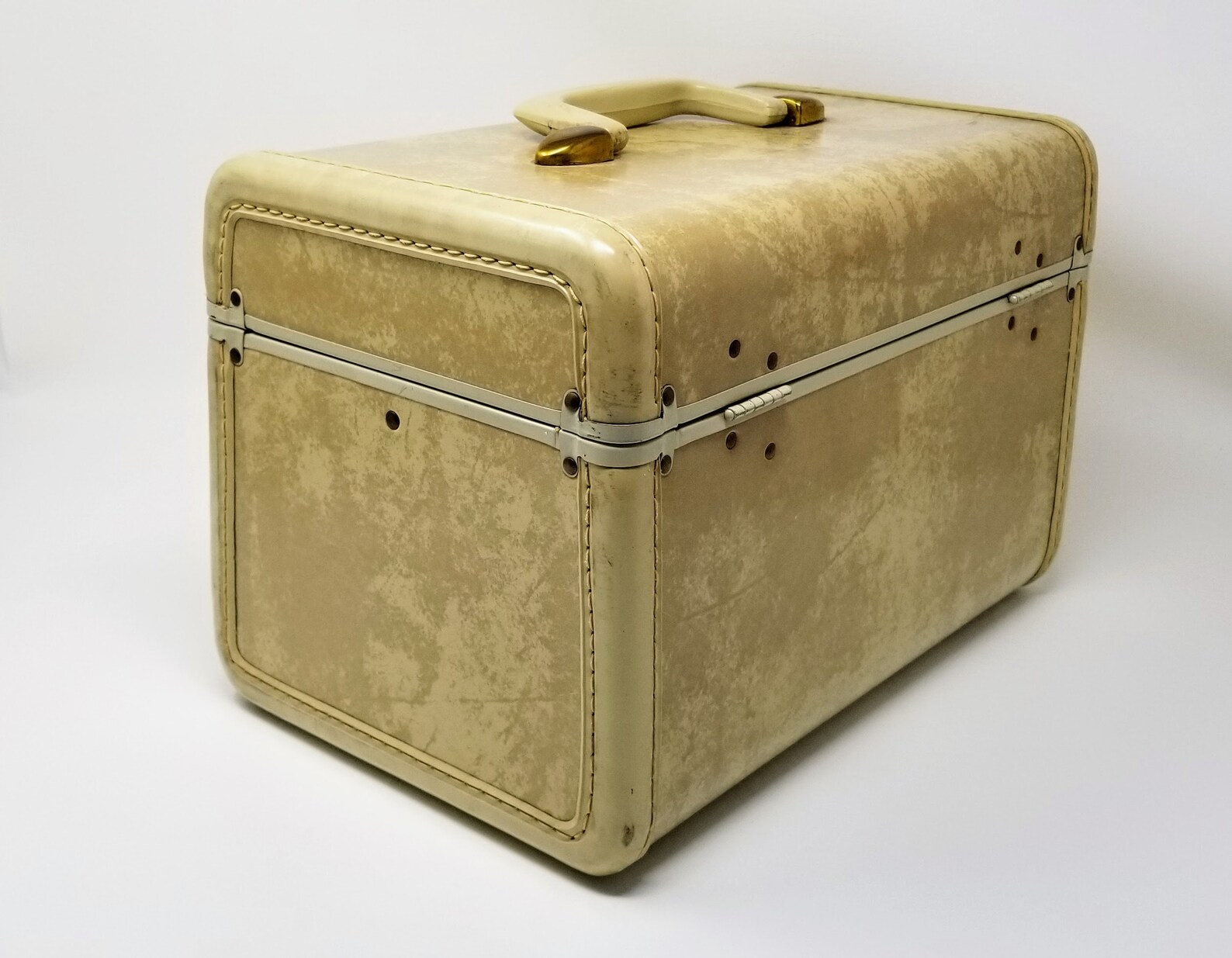 Vintage Samsonite Marbled White Train Case Style 4512 Etsy