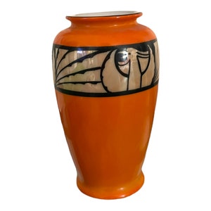 Vintage LUSTERWARE Japan Miniature Art Deco Porcelain Vase 6in